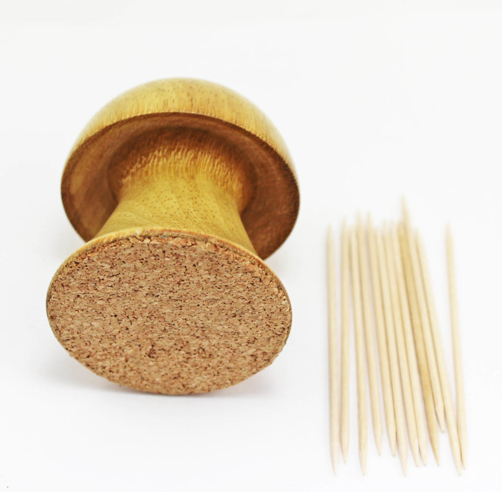Tooth Pick Holder In Shape Of A Mushroom - Wood Turning Projects For Beginners 4