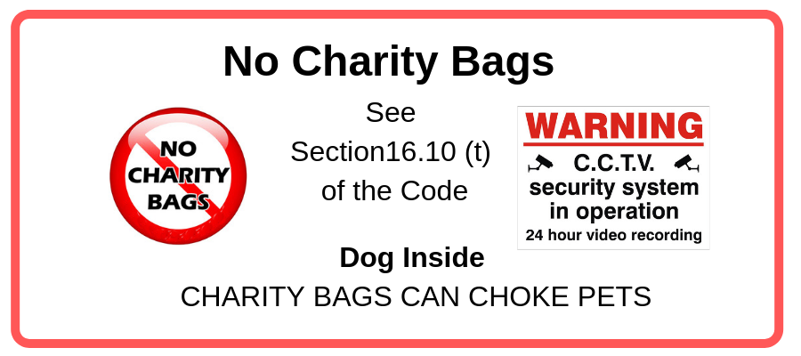 How To Stop Charity Bags